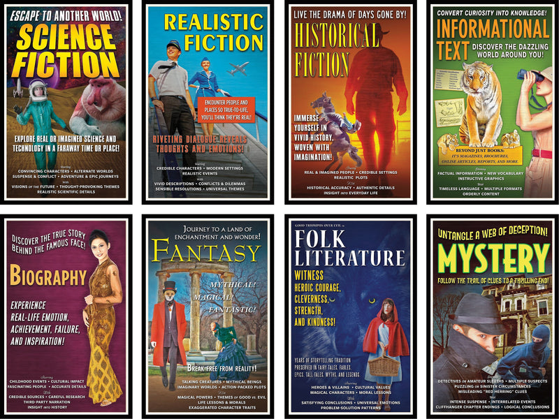 North Star Teacher Resources® Bulletin Board Set, Literary Genres (NST3045)