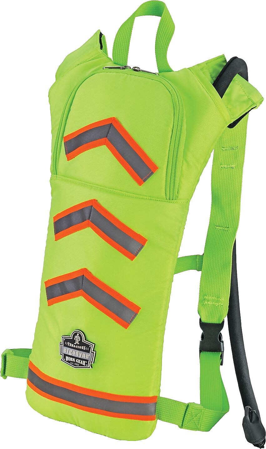 Ergodyne Chill-Its 5155HV Hi-Vis Low Profile Hydration Pack, Lime (13156)