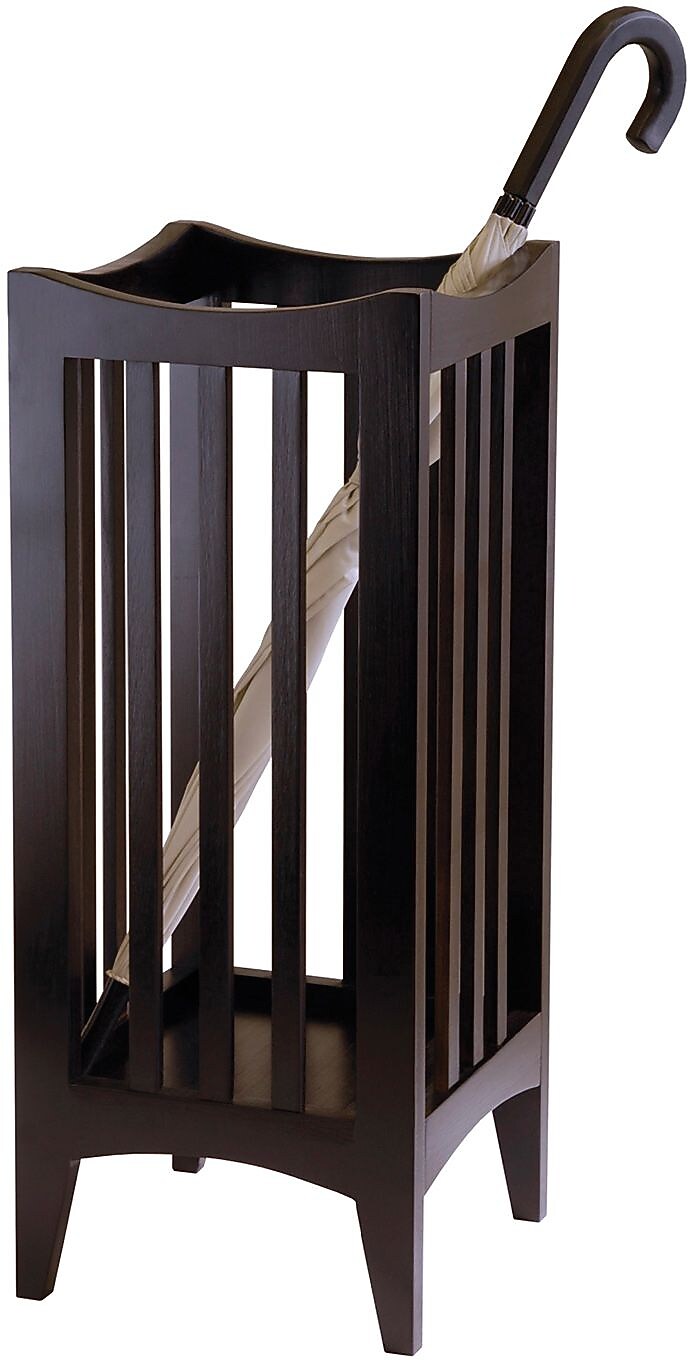 Winsome Wood Portland Umbrella Stand, Cappuccino