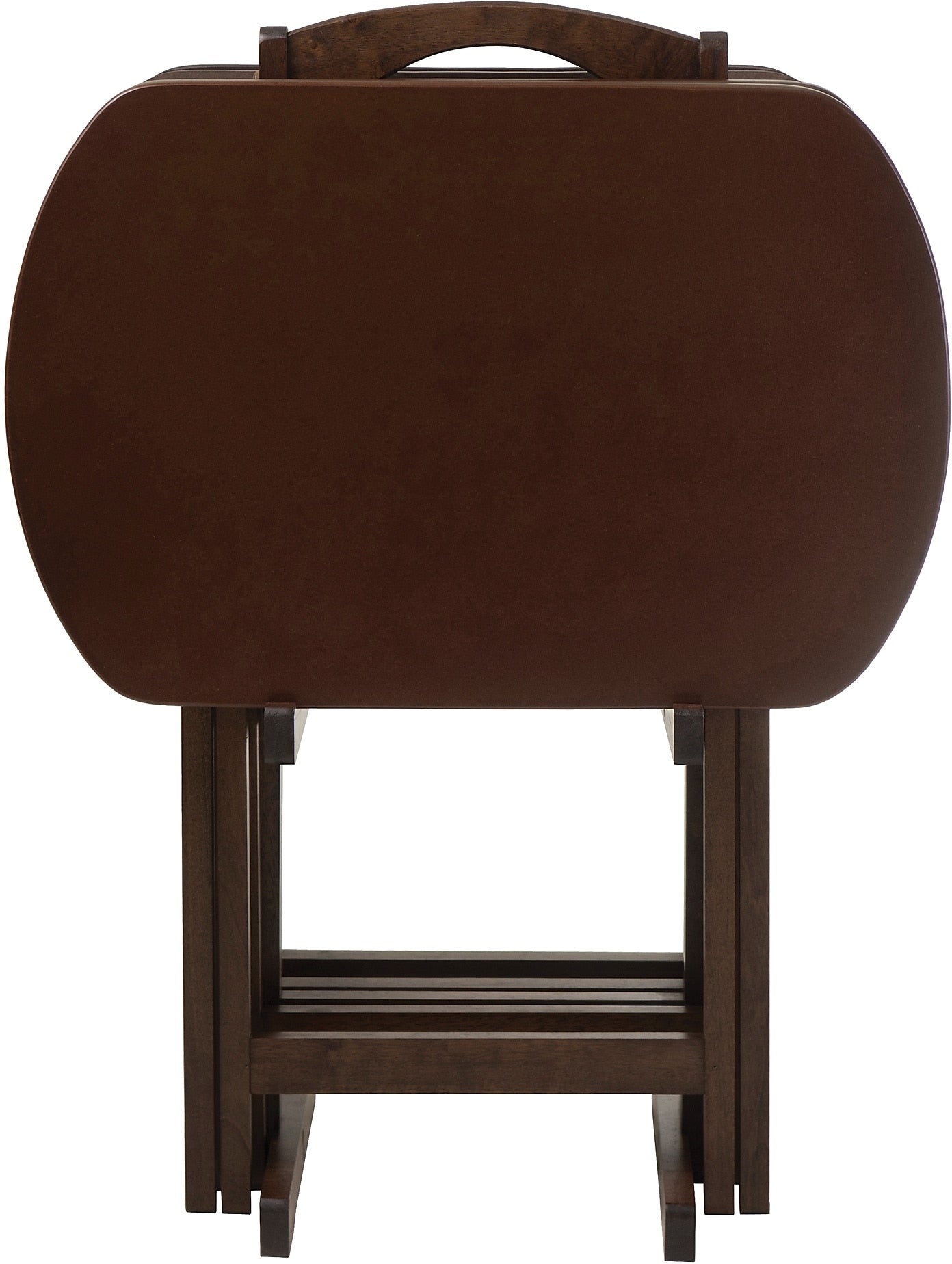 Winsome 25 3/4" x 23 3/4" x 15 3/4" MDF Top/ Wood Oversize Oblong TV Table, Antique Walnut
