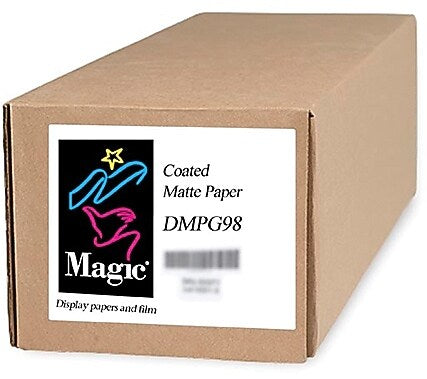 Magiclee/Magic DMPG98 36" x 300' Coated Matte Presentation Paper, Bright White, Roll
