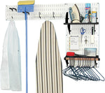 Wall Control Laundry Room & Pantry Organizer Storage Kit,  White Tool Board and Black Accessories (10-LAU-200 WB)