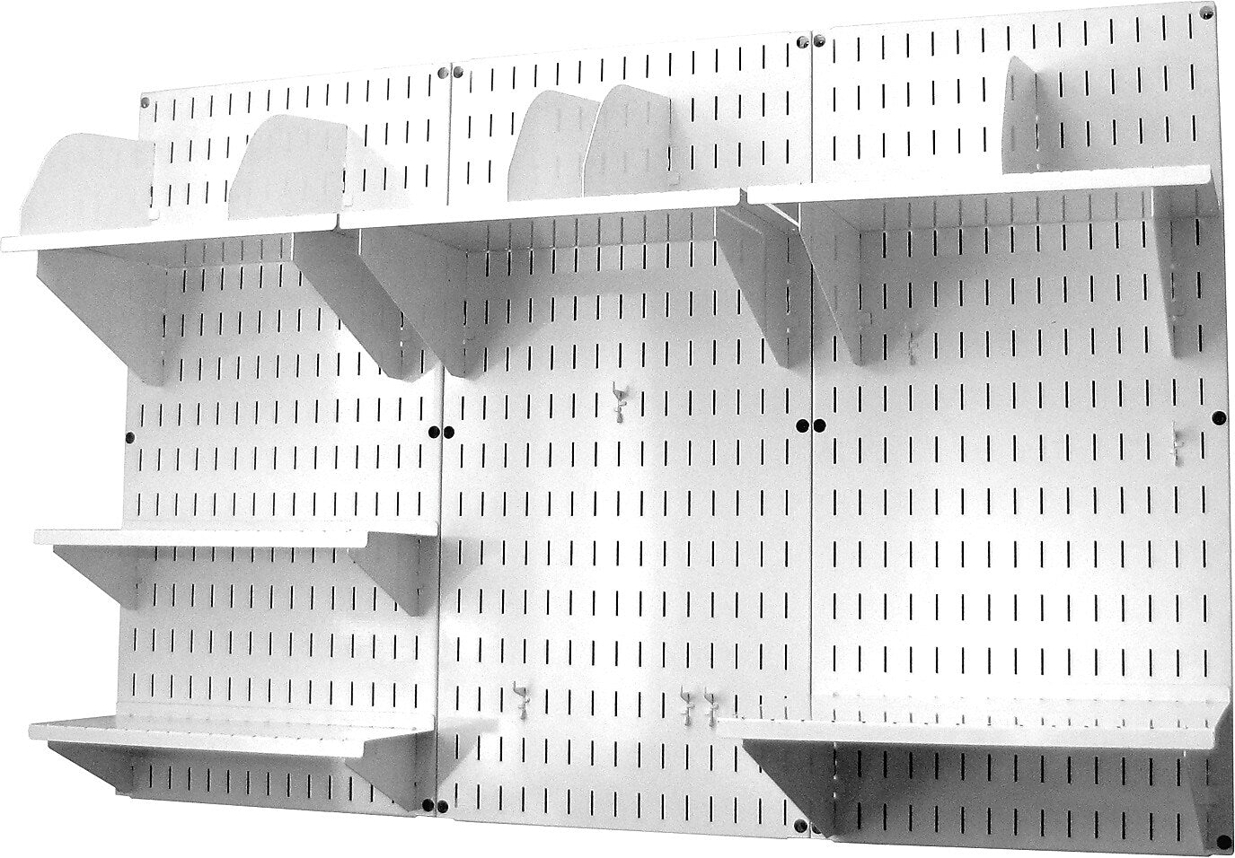 Wall Control Desk and Office Craft Center Organizer Kit, White Tool Board and White Accessories