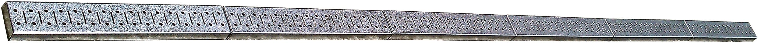 Wall Control 8' Metal Pegboard Strip Garage Rail Organizer Pack, Galvanized