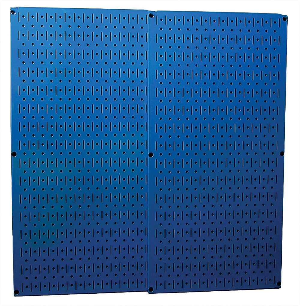 Wall Control Combo Metal Pegboard Panel, Blue, 2/Pack