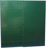 Wall Control Combo Metal Pegboard Panel, Green, 2/Pack