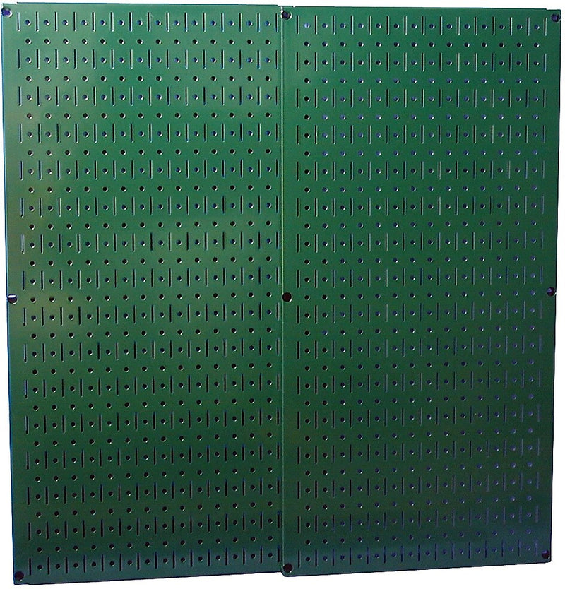 Wall Control Combo Metal Pegboard Panel, Green, 2/Pack
