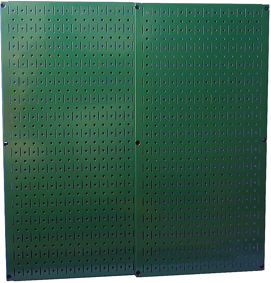 Wall Control Combo Metal Pegboard Panel, Green, 2/Pack