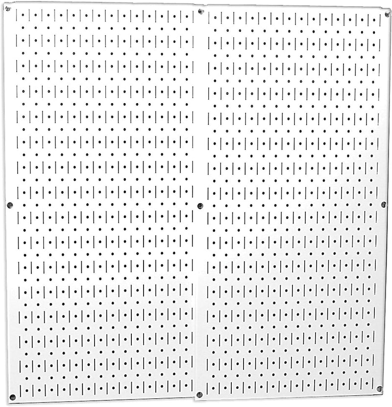 Wall Control Combo Metal Pegboard Panel, White, 2/Pack