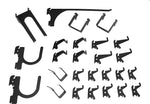 Wall Control Deluxe Metal Pegboard Hook Kit, Black