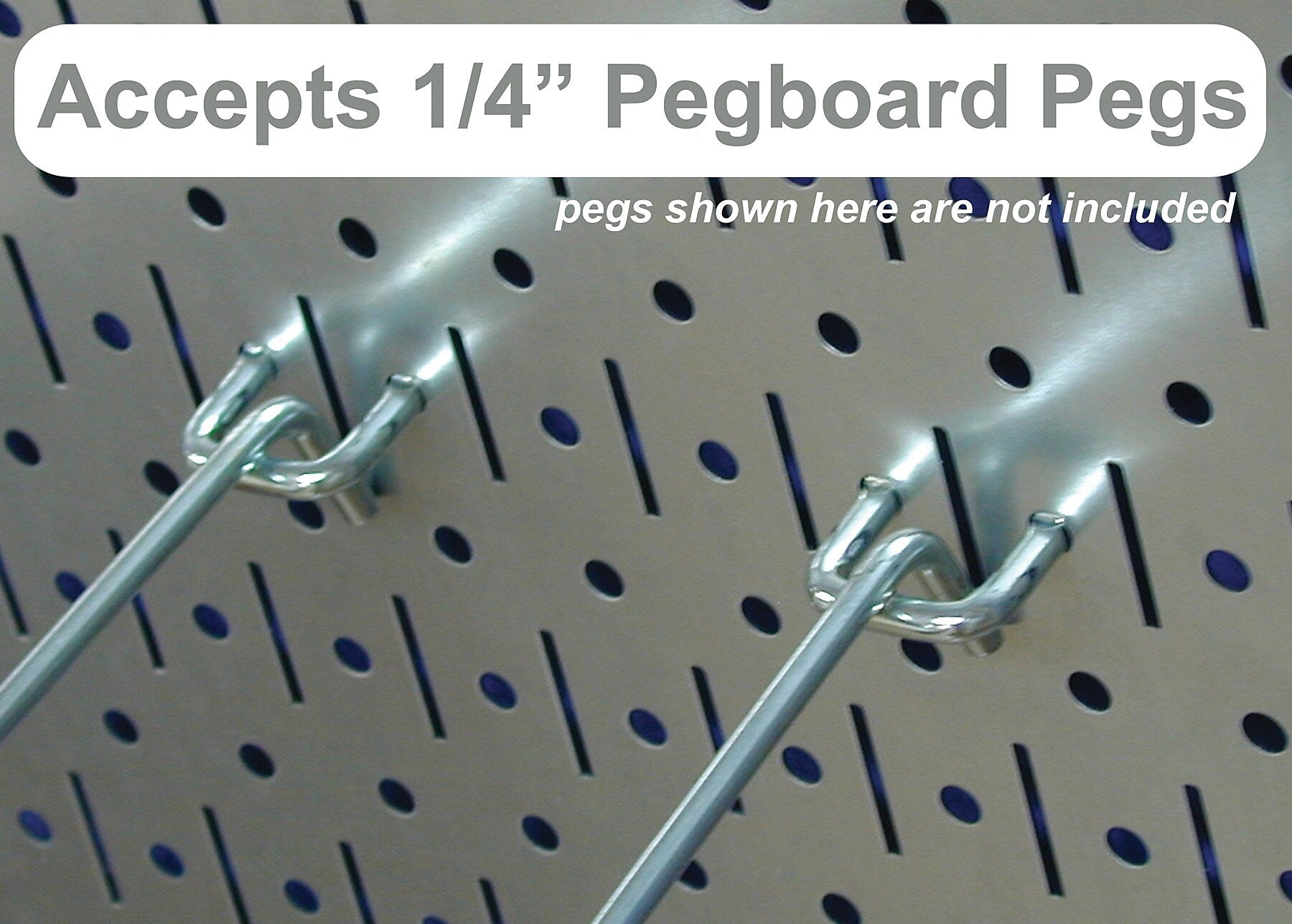 Wall Control Garden Tool Organizer Pegboard Strip Kit, Galvanized Strips and Black Accessories