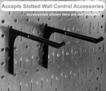 Wall Control Garden Tool Storage Organizer Pegboard Kit, Blue Tool Board and Black Accessories