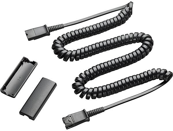 Plantronics QD to QD Extension Cable, Black (40703-01)