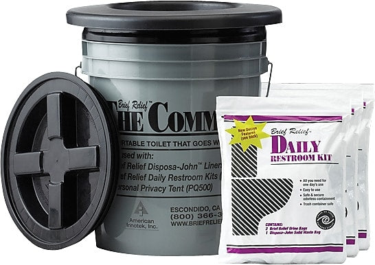 Brief Relief Porta-Quick Emergency Pack, 3 Kits/Carton (PQ303)