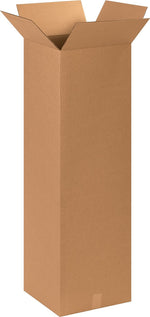 15" x 15" x 48" Shipping Boxes, Brown, 10/Bundle (151548)
