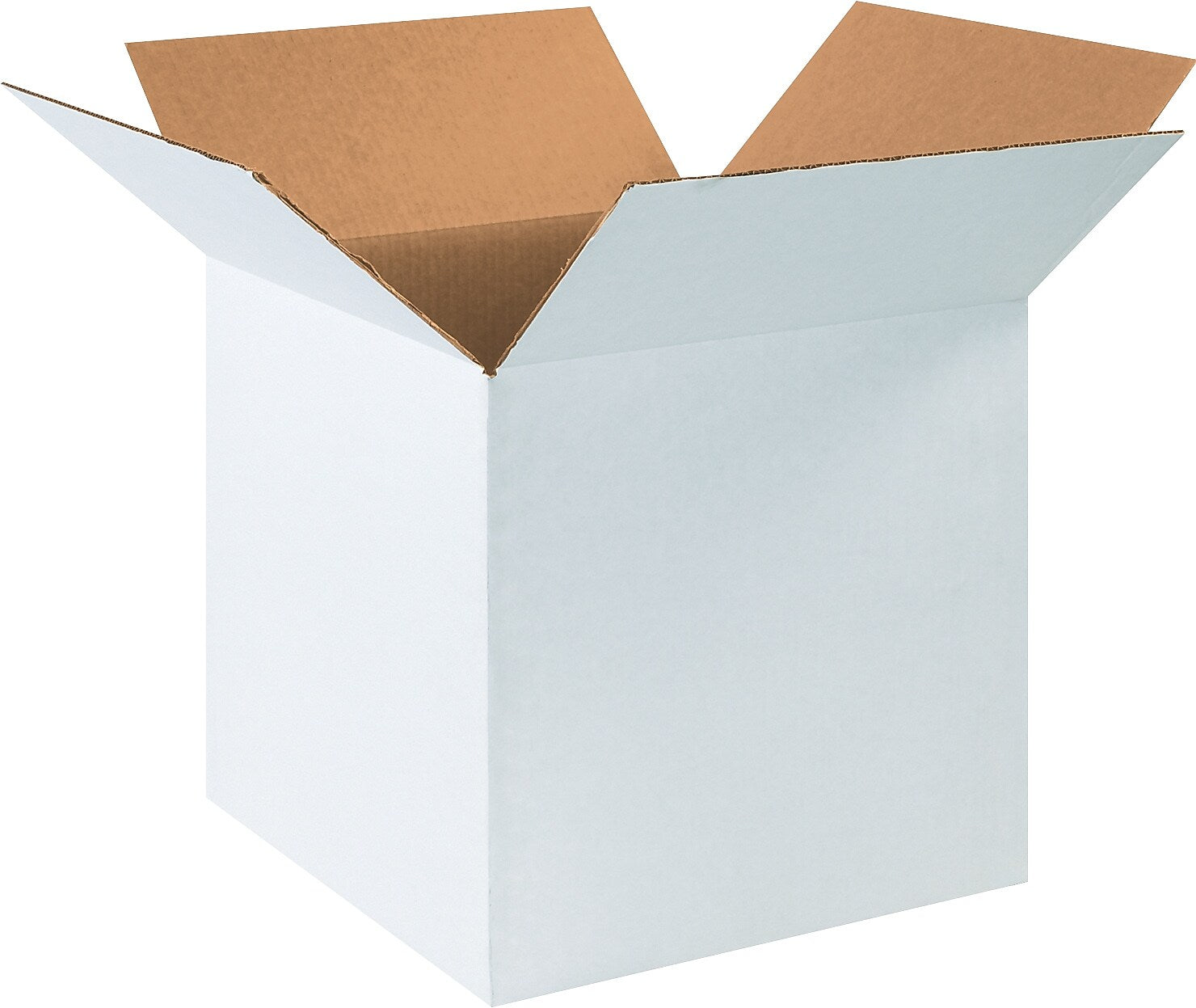 16" x 16" x 16" Shipping Boxes, 32 ECT, White, 25/Bundle (161616W)