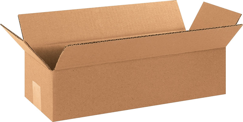 16" x 8" x 4" Shipping Boxes, 32 ECT, Brown, 25/Bundle (1684)