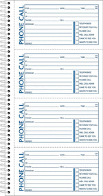 Adams Phone Message Pad, 5.5" x 11", White, 100 Sheets/Pad, 2 Pads/Pack (SC1154-2D)