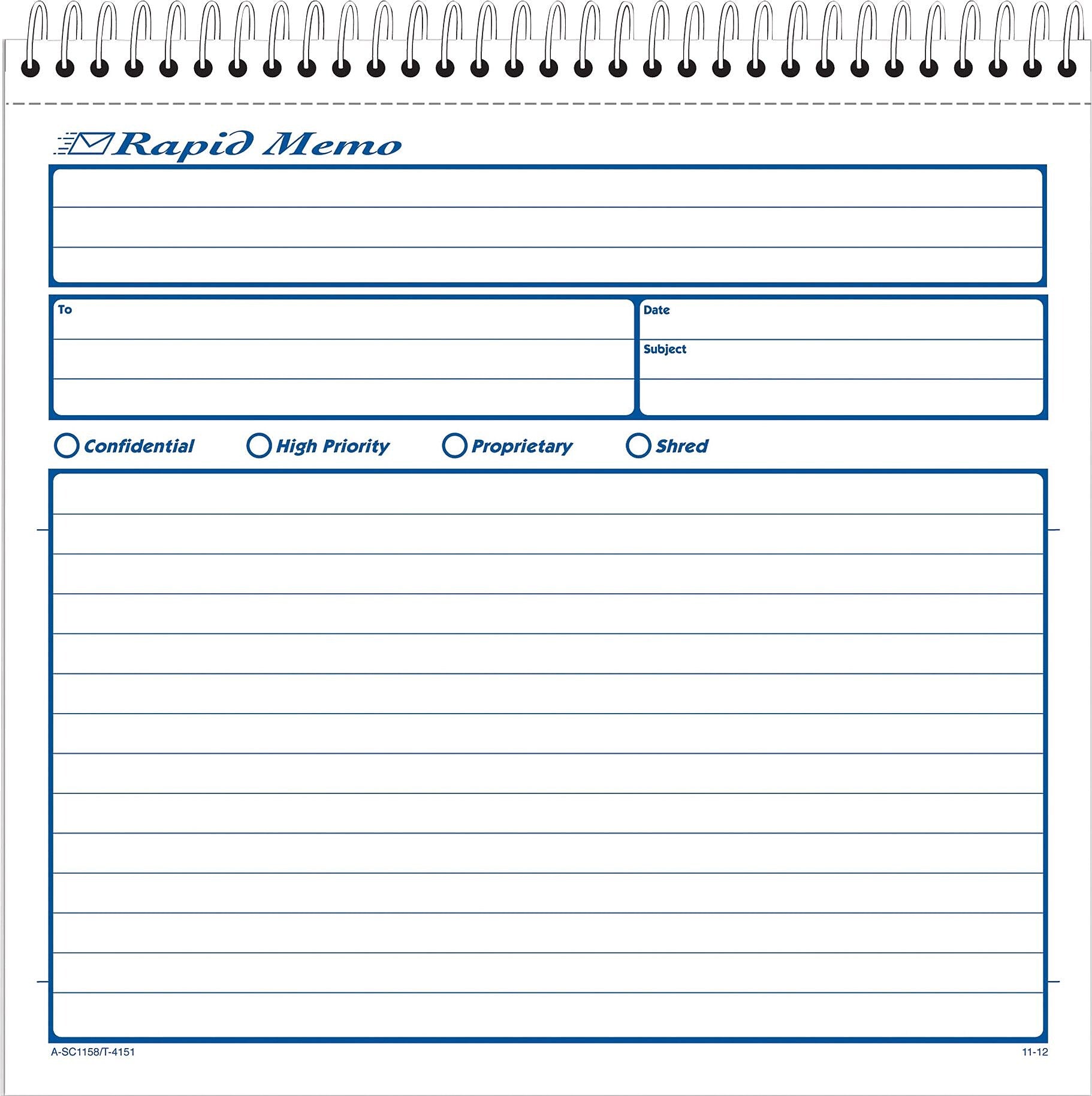 Adams Accounting Journal, 8.5" x 7.25", White, 50 Sheets/Book (SC1158)