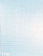 TOPS Graph Pad, 8.5" x 11", Quad Ruled, White, 50 Sheets/Pad (33051)
