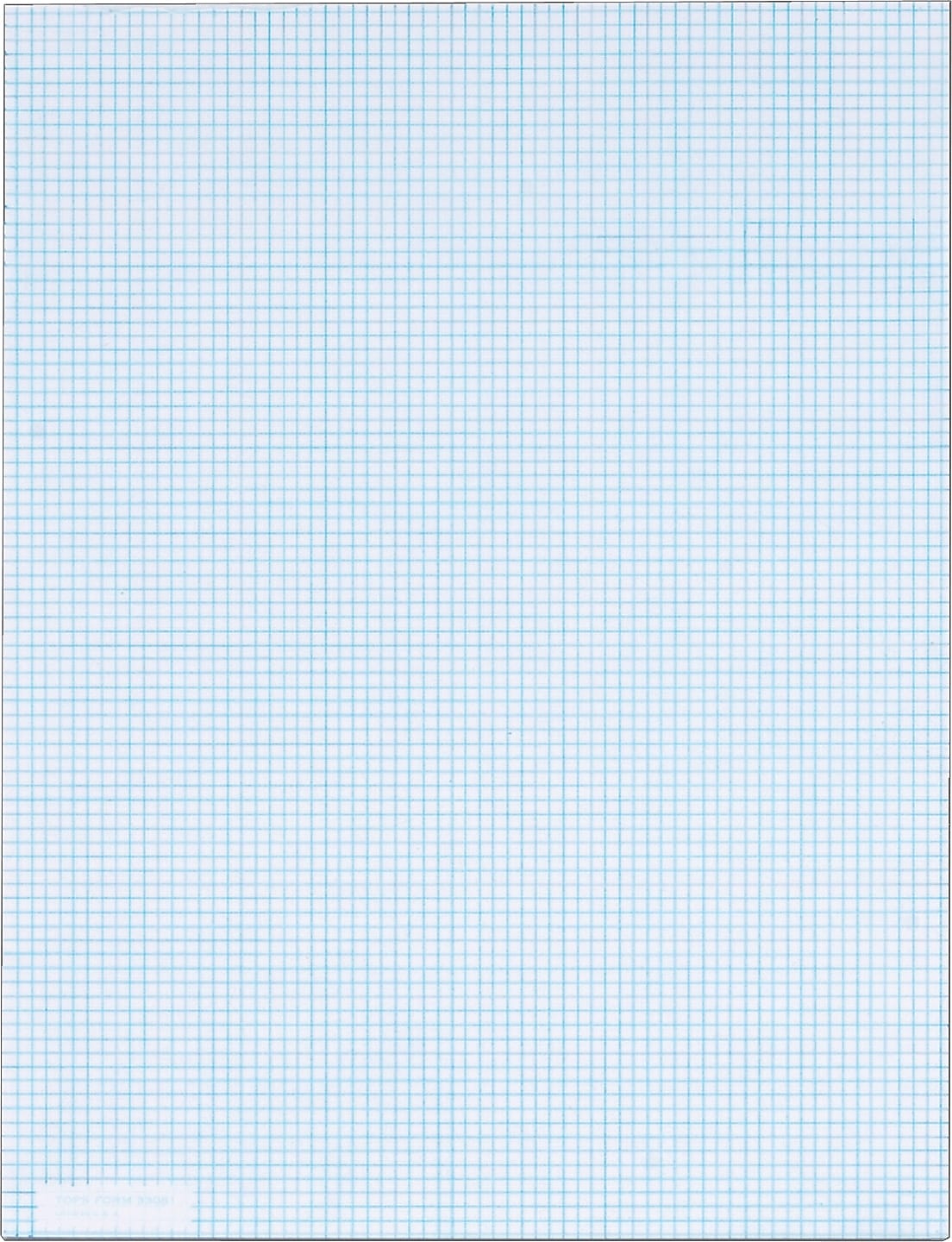TOPS Graph Pad, 8.5" x 11", Graph Ruled, White, 50 Sheets/Pad (33081)