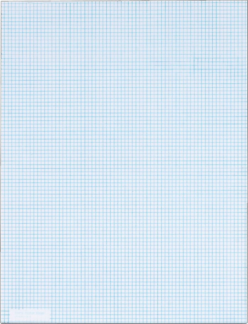 TOPS Graph Pad, 8.5" x 11", Graph Ruled, White, 50 Sheets/Pad (33081)