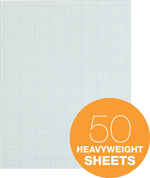 TOPS Graph Pad, 8.5" x 11", Graph Ruled, White, 50 Sheets/Pad (35041)