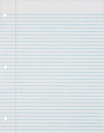 TOPS College Ruled Filler Paper, 8.5" x 11", 3-Hole Punched, 500 Sheets/Pack (62349)