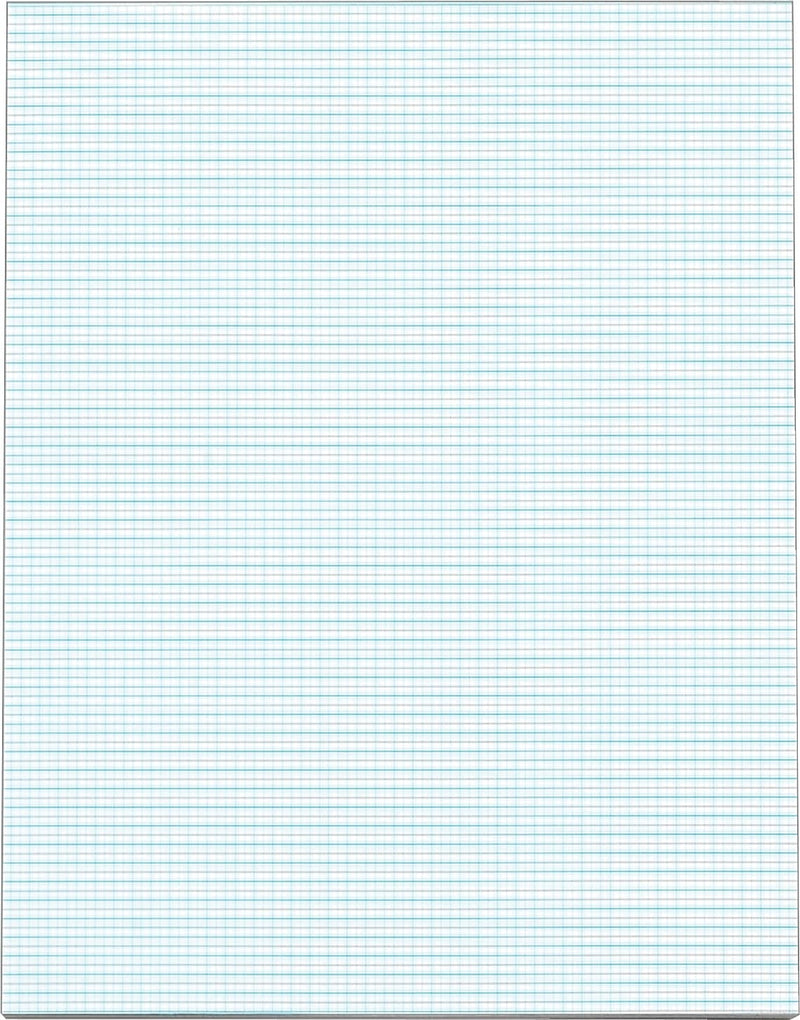 TOPS Notepad, 8.5" x 11", Graph Ruled, White, 50 Sheets/Pad (33101)