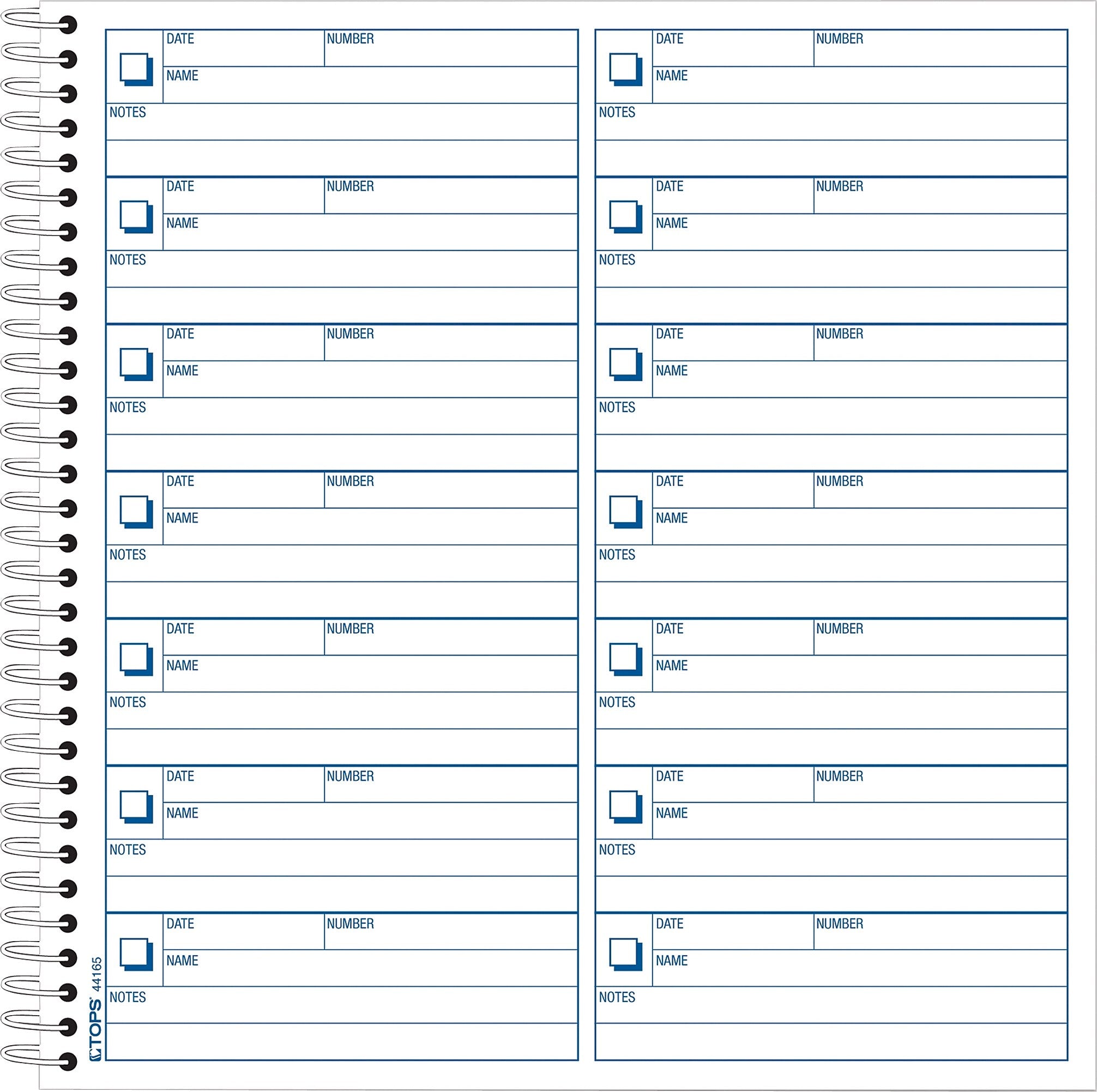 TOPS Voice Message Pad, 8-1/2" x 8-1/4", White, 50 Sheets/Pad (44165)