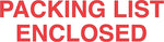 Decker Tape "Packing List Enclosed" Label, 2" x 3", 500/Roll (DL1110B)