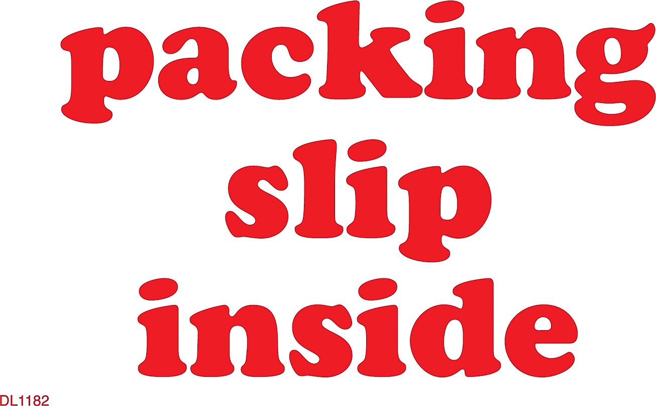 Decker Tape "Packing Slip Inside" Label, 3" x 5", 500/Roll (DL1182C)