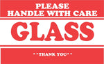 Decker Label "Fragile - Handle With Care Glass" Labels, 3" x 5" (DL1280C)