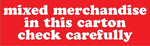 Decker Tape "Mixed Merchandise" Label, 2" x 6", 500/Roll (DL1431C)