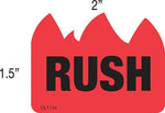 Decker Tape "Rush" Label, 1-1/2" x 2", 500/Roll (DL1744A)