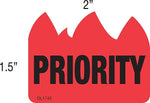 Decker Tape "Priority" Label, 1-1/2" x 2", 500/Roll (DL1745A)