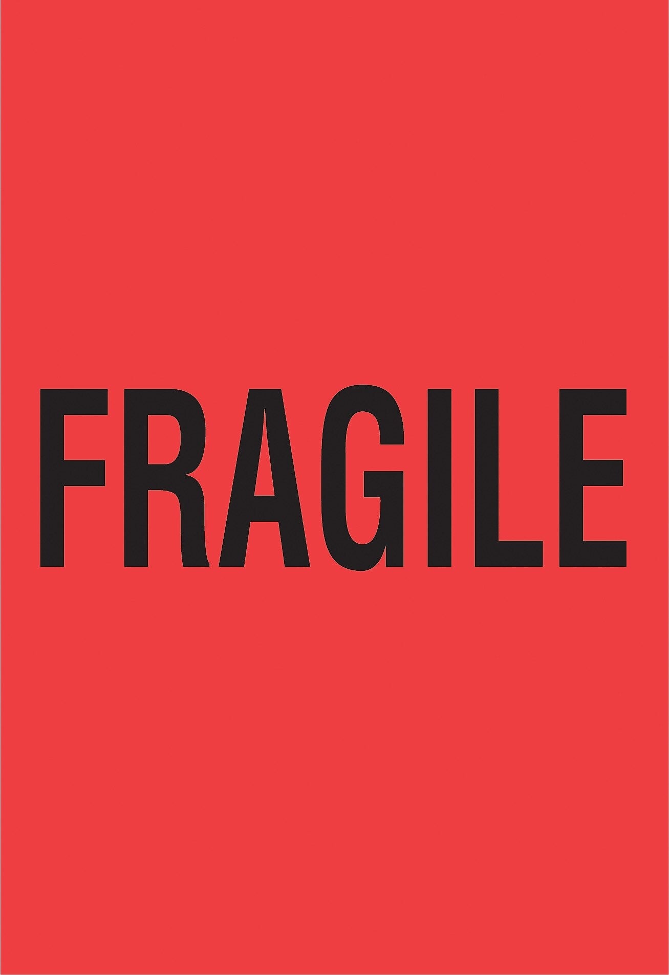 Decker Tape "Fragile" Label, 4" x 6", 500/Roll (DL1789D)