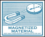 Decker Tape "Magnetized Material" Label, 4-5/16" x 3-9/16", 500/Roll (DL1910C)