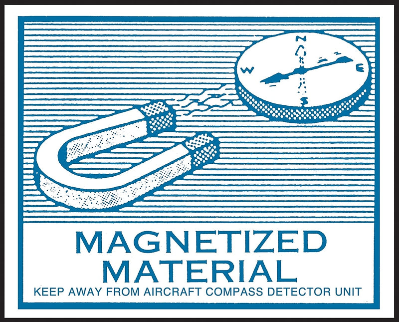 Decker Tape "Magnetized Material" Label, 4-5/16" x 3-9/16", 500/Roll (DL1910C)