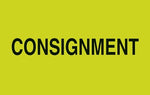Decker Tape "Consignment" Label, 3" x 5", 500/Roll (DL2104C)