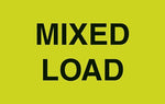 Decker Tape "Mixed Load" Label, 3" x 5", 500/Roll (DL2525C)
