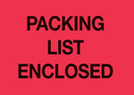 Decker Tape "Packaging List Enclosed" Label, 3" x 5", 500/Roll (DL2650C)