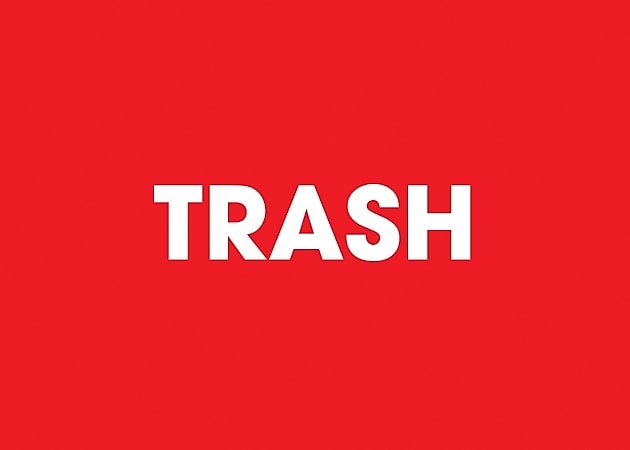 Decker Tape "Trash" Label, 2" x 3", 500/Roll (DL3237B)