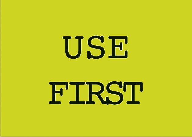 Decker Tape "Use First" Label, 2" x 3", 500/Roll (DL3240B)