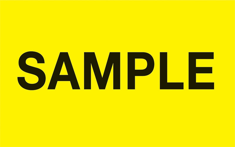 Decker Tape "Sample" Label, 1-3/8" x 2", 500/Roll (DL3263A)