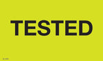 Decker Tape "Tested" Label, 3" x 5", 500/Roll (DL3385C)