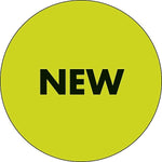 Decker Tape "New" Circle Label, 2", 500/Roll (DL3559C)