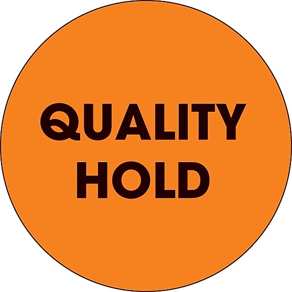 Decker Tape "Quality Hold" Circle Label, 2", 500/Roll (DL3566C)
