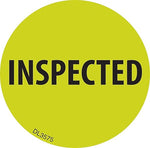 Decker Tape "Inspected" Circle Label, 2", 500/Roll (DL3575C)