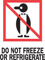 Decker Tape "Do Not Freeze or Refrigerate" Label, 3" x 4", 500/Roll (DL4040C)